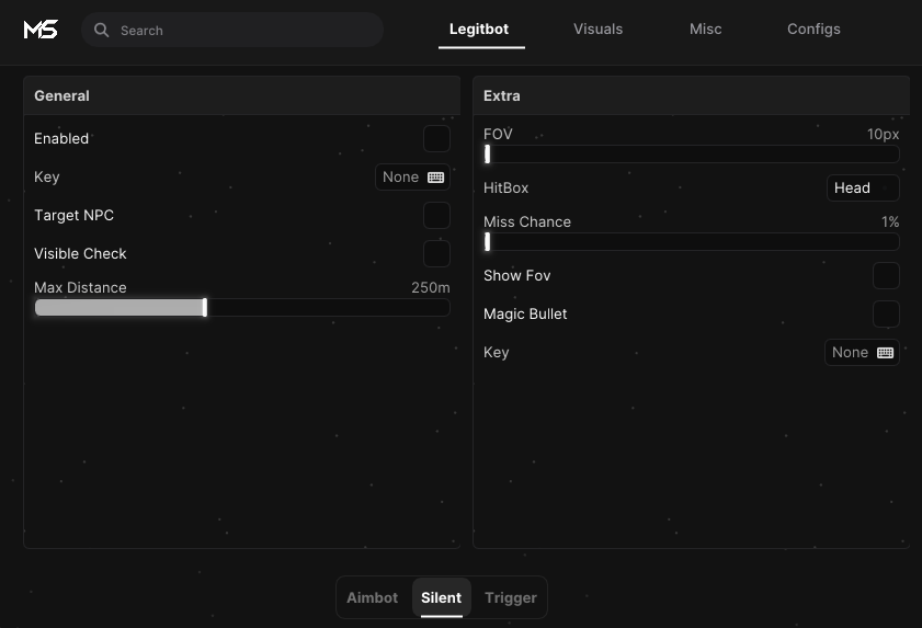 Legitbot Silent Menu
