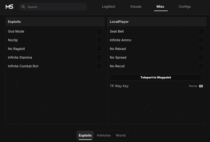 Misc Exploits Menu